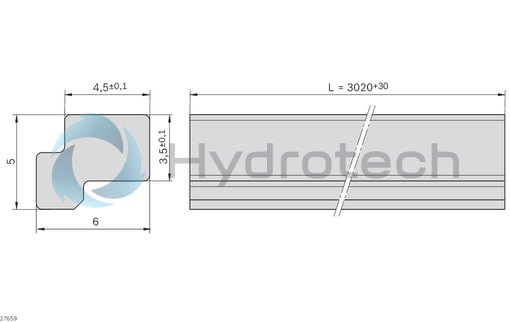 technical illustration-GP 2/H-ST GLIDE-GP 2/H-St Glide Profile