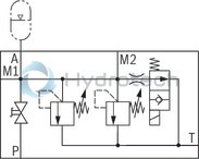 technical illustration-R978715560-Ready for connection Manual or electromagnetic unloading Large number of variants Compact design Direct operated pressure relief valve according to data sheet 50153
