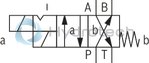 technical illustration-R901179659-Direct operated directional seat valve with solenoid actuation Porting pattern according to ISO&nbsp;4401-03-02-0-05 (with locating hole) Air-gap DC solenoid Electrical connection as individual connection Blocked port is leak-free closed Safe switching also with longer standstill periods under pressure