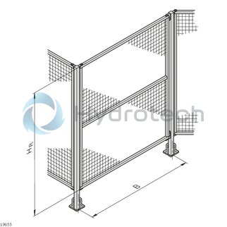 technical illustration-3842554280-Protective fence, vertical sections B2000