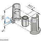 technical illustration-THREADED SLEEVE-Threaded sleeve D28L, PA
