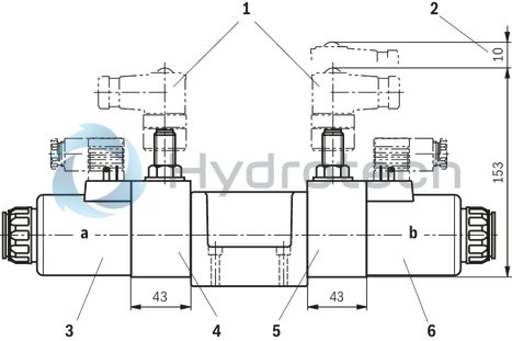 technical illustration-R901338517-Size 10, symbol J, electrical with solenoid, 24 V DC
