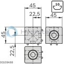 technical illustration-3842523877-Cubic connector 45/2