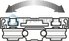 technical illustration-R190714200-The cam roller runner block (flat profile) is characterized by the following product features: Format SNS, size 42, aluminum, accuracy economic, load class FN
