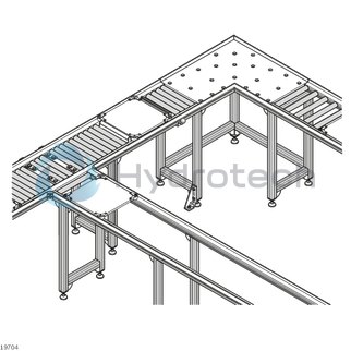 technical illustration-IDLE ROLLER-EcoFlow roller – steel, galvanized, EL = 525