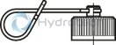 technical illustration-R901259464-Direct operated high-response valves with control spool and sleeve in servo quality Operated on one side, 4/4 fail-safe position in switched-off condition Integrated digital axis control functionality (IAC-R) for:<br>
- Position control with underlying velocity control<br>
- DSC functionality Analog and digital interfaces for command and actual values<br>
- 4 x analog sensors (+/-10 V or 4 ... 20 mA) or<br>
- 1 x length measurement system (1 Vpp or SSI) and 2 analog sensors Command value presetting/actual value response analog (current or voltage) via field bus Analog/digital inputs/outputs, configurable Fieldbus connection<br>
- CAN bus with CANopen protocol DS408<br>
- Profibus-DP Vo/V1 Quick start-up via PC and commissioning software