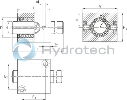 technical illustration-R109854085-Linear set (aluminum), DR2-40-WV-900, without seal