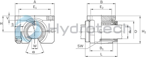 technical illustration-R106828000-Linear set (steel), OE-M-80, with two seals