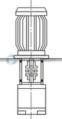 technical illustration-R900984025-Internal gear pump, size 20, pressure 350 bar for industrial applications, open circuit