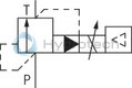technical illustration-R901447274-Size 6, P &rarr; T, electrical with external electronics, 24 V DC