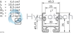 technical illustration-3842541814-U-profile, L6070 ESD