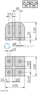 technical illustration-3842527553-Base plate, 120x120