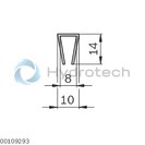 technical illustration-3842557943-Sliding door profile AL 45/45, -/- L6070