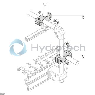 technical illustration-3842539500-Vertical clamping holder D18 L160