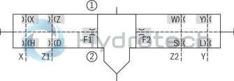 technical illustration-R901336219-Actively controllable 2/2 directional cartridge valve ("two-level active logics") Modular design, flexible circuit set-up Installation bore according to ISO&nbsp;7368 Energy efficiency due to flow-optimized geometry Leakage-free due to integrated shaft sealing Spool position monitoring &ldquo;closed&rdquo; and/or &ldquo;open&rdquo; or analog (can also be retrofitted) BG certification