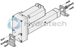 technical illustration-R15612B105-Foot mounting for assembly on the cover or belt side drive