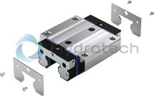 technical illustration-R18245222X-Roller runner block, SLH, size 55, steel CS, accuracy precision, average preload