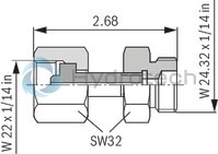 technical illustration-0531610632-Hydraulic accumulator as per Pressure Equipment Directive 97/23/EC Diaphragm material for different applications
