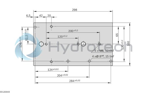 technical illustration-3842242378-Anvil plate BG 2, b240/l<sub>T</sub>320