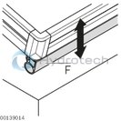 technical illustration-3842540120-Pressure wave control strip (F) Pressure wave sensor (G)