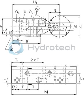 technical illustration-R105412500-Shaft support rail, 25-AS1-600