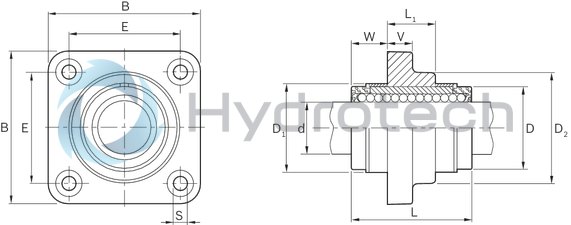 technical illustration-R108181240-Linear set (steel), F-B-12, with two seals