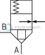 technical illustration-R900910269-Size 16, bidirectional (A → B, B → A), hydraulically actuated, spool type AE