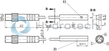 technical illustration-PNP-NC SENSOR-
