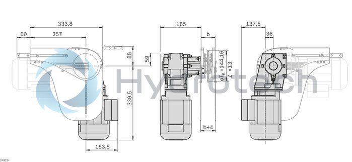 technical illustration-3842547525-Base unit STS, VFplus 160 dir.