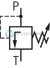 technical illustration-0811104126-Direct operated valves for limiting a system pressure Use as pilot control valve For subplate mounting and control panel design