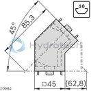 technical illustration-3842535428-Connector 45&deg; 45x45 set (standard)