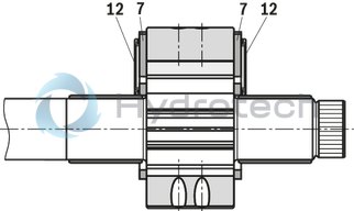 technical illustration-R901147112-Internal gear pump, size 32, pressure 350 bar for industrial applications, open circuit