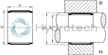 technical illustration-R082001251-Tolerance ring (BN), size = 12 X 6, corrosion-resistant steel
