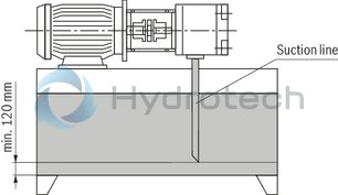 technical illustration-R901490342-Fixed displacement, size 122 cm³, pressure 175 bar, clockwise rotation, 600-1800 rpm, mounting flange SAE-C