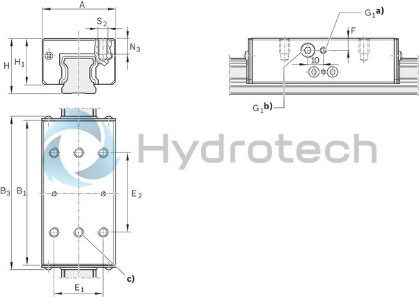 technical illustration-R161954251-Hydraulic clamping unit KWH, 55
