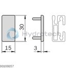 technical illustration-CAP COVER 15X30-Cover cap 15x30, signal gray
