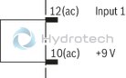 technical illustration-R978918205-Differential input, switchable from voltage to current input Additional non-isolated command value input Ramp generator, separately adjustable for upwards and downwards direction Cable break detection for current input 4 to 20&nbsp;mA Reverse polarity protection for the operating voltage Short-circuit protection and cable break detection of the solenoid conductor "Ready for operation" message Clocked power output stage
