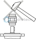 technical illustration-R901089530-Radial piston pump, size 20 cm3, pressure 500 bar for industrial applications, open circuit