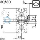 technical illustration-3842543410-Sealing strip 45/30