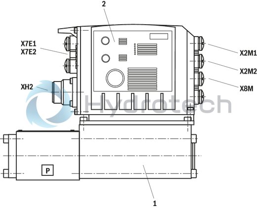 technical illustration-R901474451-Size 10, symbol C4, integrated electronics, 24 V DC