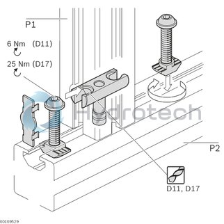 technical illustration-BOLT CONN-Bolt connector D17x15