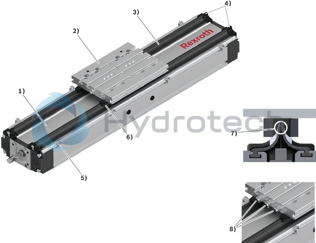 technical illustration-R037230005-Screw support for the realization of high speeds on long assembly lengths for CKK-200