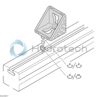 technical illustration-3842548869-Cover cap for bracket 90x90, black