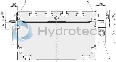 technical illustration-R037230005-Screw support for the realization of high speeds on long assembly lengths for CKK-200