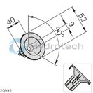 technical illustration-TOOLHOLDER-Tool holder diameter 52