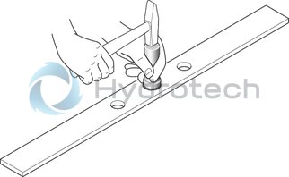technical illustration-R053602230-Mounting mandrel Size = 22-AL