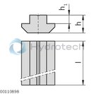 technical illustration-3842514929-Sliding block groove 8 steel, galvanized, M5