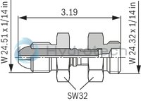 technical illustration-0531610632-Hydraulic accumulator as per Pressure Equipment Directive 97/23/EC Diaphragm material for different applications