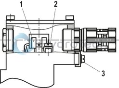 technical illustration-R901053749-4/3-, 4/2- or 3/2-way version For intended use in potentially explosive atmospher<br>
- Area of application in accordance with the Explosion Protection Directive 2014/34/EU: II&nbsp;2G<br>
- Type of protection of the valve solenoids: Ex&nbsp;eb&nbsp;mb&nbsp;IIC&nbsp;T4&nbsp;Gb according to EN&nbsp;60079-7 / EN&nbsp;60079-18 Porting pattern according to ISO&nbsp;4401-03-02-0-05 wet-pin DC or AC solenoids Electrical connection with individual connection and cable gland With manual override, optional