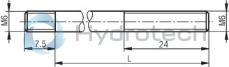 technical illustration-R900731949-Base element for ready-for-connection controls in vertical stacking design Compact hydraulic controls Common pump and tank line Separate actuator ports of the stations Measuring ports in the actuator lines Mounting of NG6 sandwich plates and valves Pressure relief valve type DBD in pressure line P Connection possibility of a pressure gauge in pressure line P